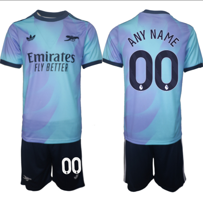 Men 2024-2025 Club Arsenal away Purple blue customized Soccer Jersey